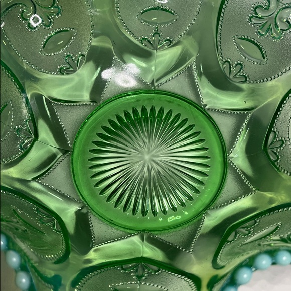 💚 Northwood Glass Co. early 1900s, in their “Scroll with Beads” pattern - Picture 3 of 17